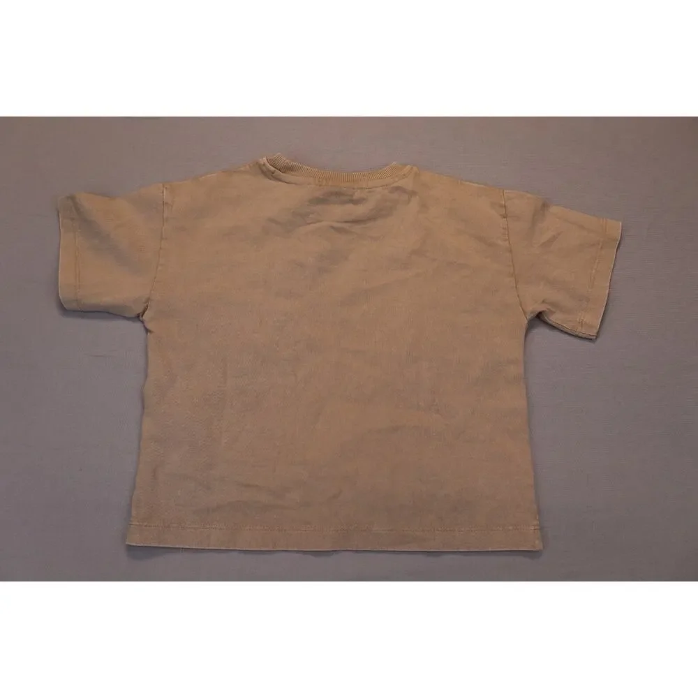 NEW Zara Baby Boy Brown Bear Graphic Short Sleeve Tee 2-piece Set Size 2Y 92cm